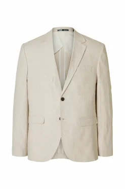 Selected HOMME Habitjakke slhReg-Malik Sun Blz Oatmeal Clearance