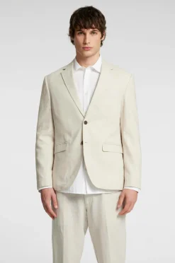 Selected HOMME Habitjakke slhReg-Malik Sun Blz Oatmeal Clearance