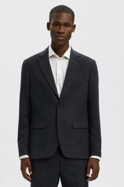 Selected HOMME Habitjakke slhSlim-reed Wool Blz Dark sapphire Outlet