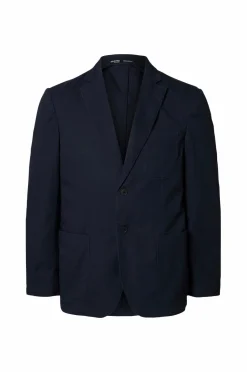 Selected HOMME Blazere & Jakkesæt>Habitjakke slhReg-Glen Washed Blz Dark sapphire