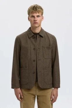 Selected HOMME Jakker & Frakker>Jakke slhLandon Wool Blend Morel