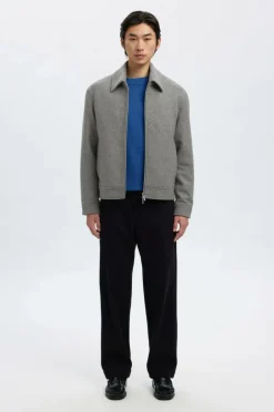 Selected HOMME Jakke slhPhilip Wool Blend Grey melange Outlet