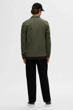 Selected HOMME Skjorter|Jakker & Frakker>Overskjorte slhJackie Sweat Jacket Forest night