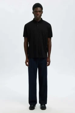 Selected HOMME Poloshirt slhFave Button SS Polo Black Outlet