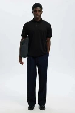 Selected HOMME Poloshirt slhFave Button SS Polo Black Outlet