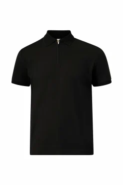 Selected HOMME Poloshirt slhFave Zip SS Polo Black