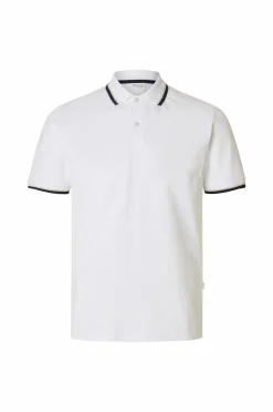 Selected HOMME Poloshirts>Poloshirt slhSlim-Atlas Sport SS Polo Bright white