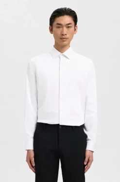 Selected HOMME Skjorter>Skjorte slhSlim-Performance Shirt LS Bright white