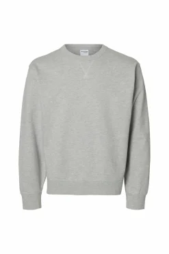 Selected HOMME Sweatshirt slhRelaxluke LS Sweat Crew Neck Light grey melange Best