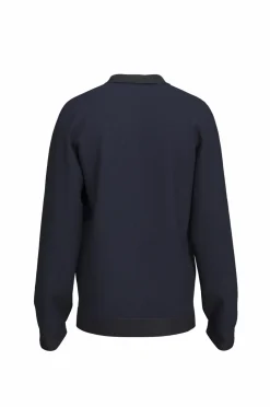 Selected HOMME Trøjer>Trøje slhDane LS Knit Struc Half Zip Polo Sky captain