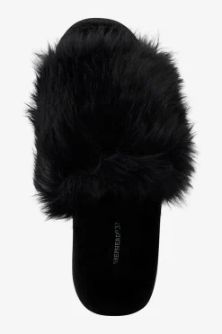 Shepherd Hjemmesko Tessan slip-on i fåreskind Sort Sale