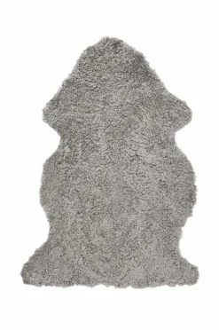 Skinnwille Fåreskind Curly Natural grey New