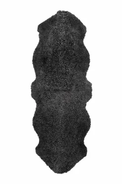 Skinnwille Fåreskind Curly Dobbelt Darkgrey Discount