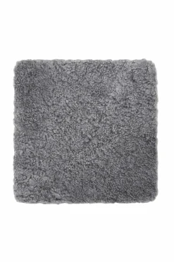 Skinnwille Fåreskindshynde firkantet Curly Gotland Grey Hot