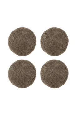 Skinnwille Udemøbler & Have|Møbeltekstiler>Fåreskindspude rund krøllet 4-pak Sahara