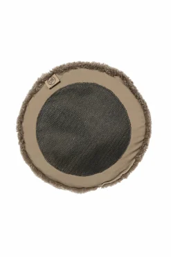 Skinnwille Udemøbler & Have|Møbeltekstiler>Fåreskindspude rund krøllet 4-pak Sahara