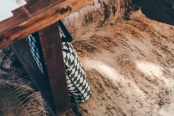 Skinnwille Skind & Skindtæpper>Koskindstæppe Brown/White/Black