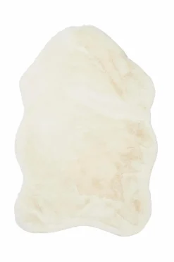 Skinnwille Pelstæppe Fluffy Ivory New