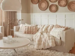 Skinnwille Plaid Misty Light beige Outlet