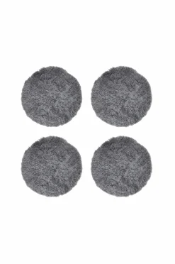 Skinnwille Udemøbler & Have|Møbeltekstiler>Rund siddepude Curly 4-pak Gotland grå