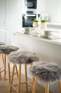 Skinnwille Sædehynde Gently 4-pak Sølvbeige New