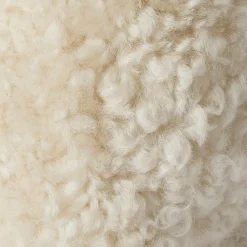 Skinnwille Snowy i fåreskind Curly Ivory Hot