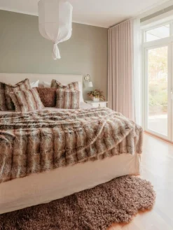 Skinnwille Tæppeimitation Wooly 180cm Brun Discount