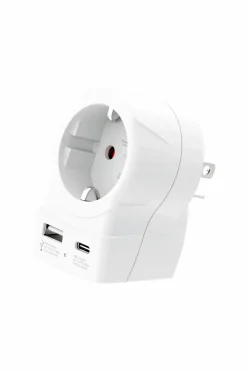 SKROSS Mobiltelefoner, Tablets & Tilbehør>Rejseadapter USB-A/USB-C 20W No color