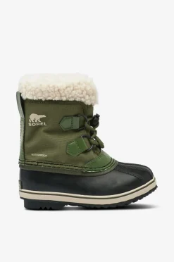 Sorel Vinterfodtøj|Boots, Støvler & Snørestøvler>Ankelstøvler Childrens Yoot Pac Nylon WP Hiker green