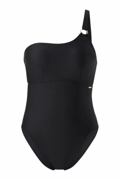 Speedo Badetøj|Badetøj>Badedragt Womens Shaping Asymmetric 1 Piece Black