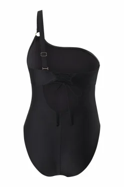 Speedo Badetøj|Badetøj>Badedragt Womens Shaping Asymmetric 1 Piece Black