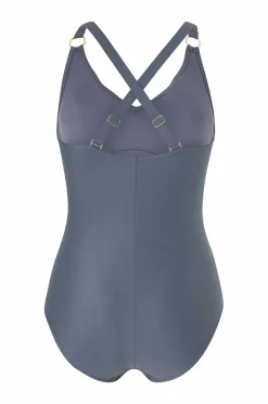 Speedo Badetøj|Badetøj>Badedragt Womens Shaping V Neck 1 Piece Grey