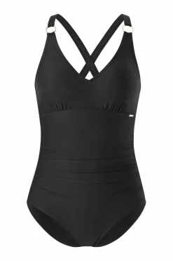 Speedo Badetøj|Badetøj>Badedragt Womens Shaping V Neck 1 Piece Black