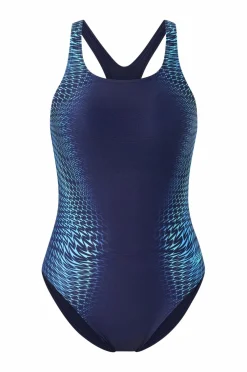 Speedo Badetøj|Badetøj>Badedragt Womens Digital Printed Medalist 1 Pc Blue