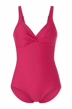 Speedo Badetøj|Badetøj>Badedragt Womens Shaping Cross Knot 1 Piece Pink