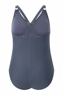 Speedo Womens Shaping V Neck 1 Piece (+) Grey Best