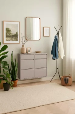 Spinder Design Entrémøbler>Skoskab Billy 6 Silkeagtig taupe