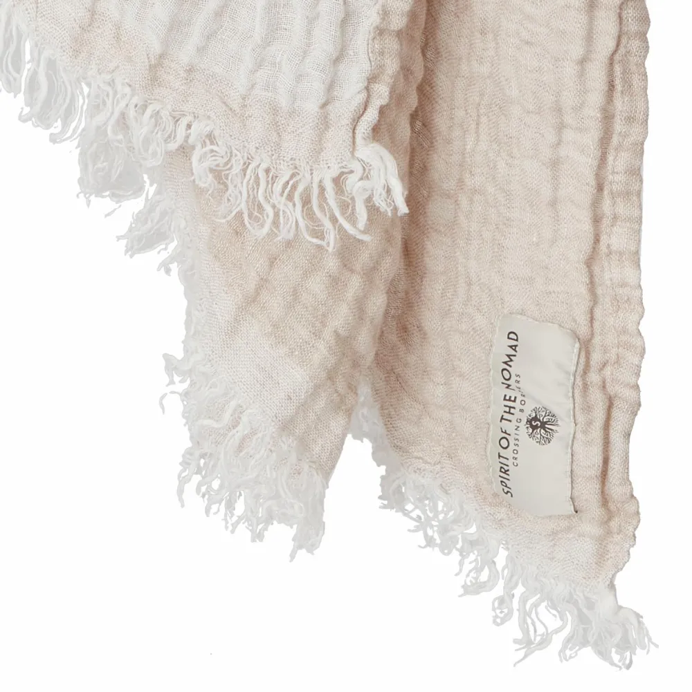 Spirit of the Nomad Plaid i hør Ørkenbeige Best