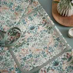 Spode Forklæde Morris & Co Strawberry Thief Cochineal /Willow Multi Discount