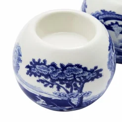 Spode Fyrfadsstager Blue Italian 6 cm x 7,5 cm, 2-pak Blå/vit Online