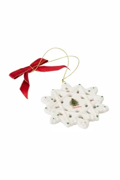 Spode Juldekoration Snöflinga Christmas Tree 7.5 cm Hvid, grøn