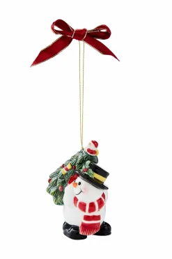 Spode Ornament Snemand bærer træ Multi Online