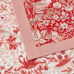 Spode Viskestykker Morris & Co Strawberry Thief Sæt med 2 stk. rød/lyserød/hvid