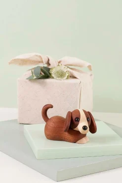 Spring Copenhagen Trædekoration Jojo Hvalp 5 cm Brun Online