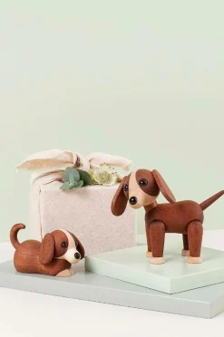 Spring Copenhagen Trædekoration Jojo Hvalp 5 cm Brun Online