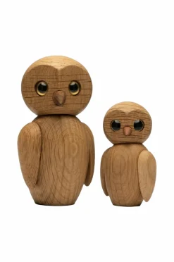 Spring Copenhagen Trædekoration Wise Ugle 7 cm Natur Online