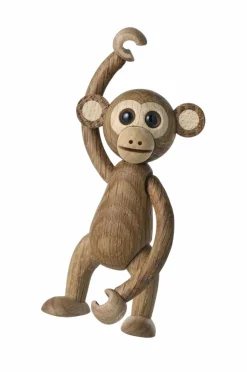 Spring Copenhagen Pynteting>Trædekoration Swing Abe 8 cm Natur