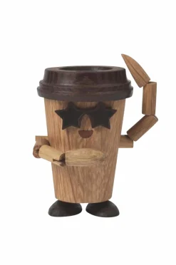 Spring Copenhagen Pynteting>Trædekoration Esther Espresso To Go Coffee 8,5 cm Natur