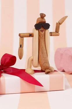 Spring Copenhagen Trædekoration Harry Hot Dog 11 cm Natur Sale