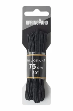 Springyard Snørebånd Flat Elastic 4.5 Black Sale